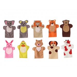 Kumaş Hayvanlar Kukla Seti 10 Lu